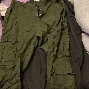 Olive Cargo Pants